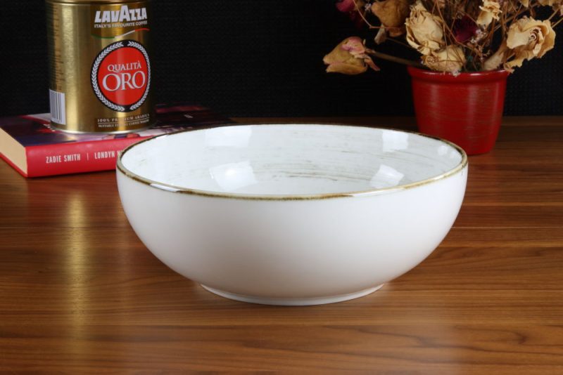 Salaterka 24 cm Nostalgia White Porcelana Bogucice