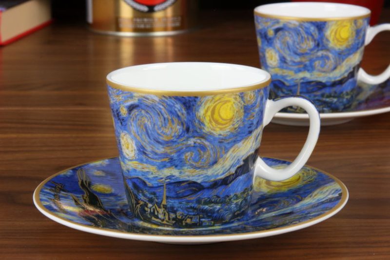 Vincent van Gogh Gwiaździsta Noc zestaw 2 filiżanek do espresso 830-0700