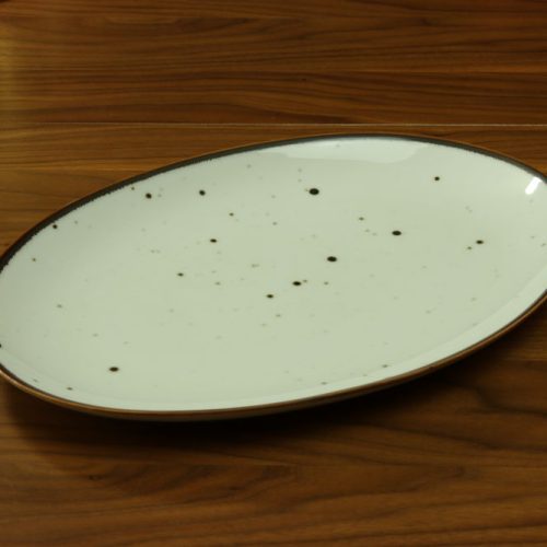 Półmisek owalny 31 cm Cottage Cream Porcelana Bogucice