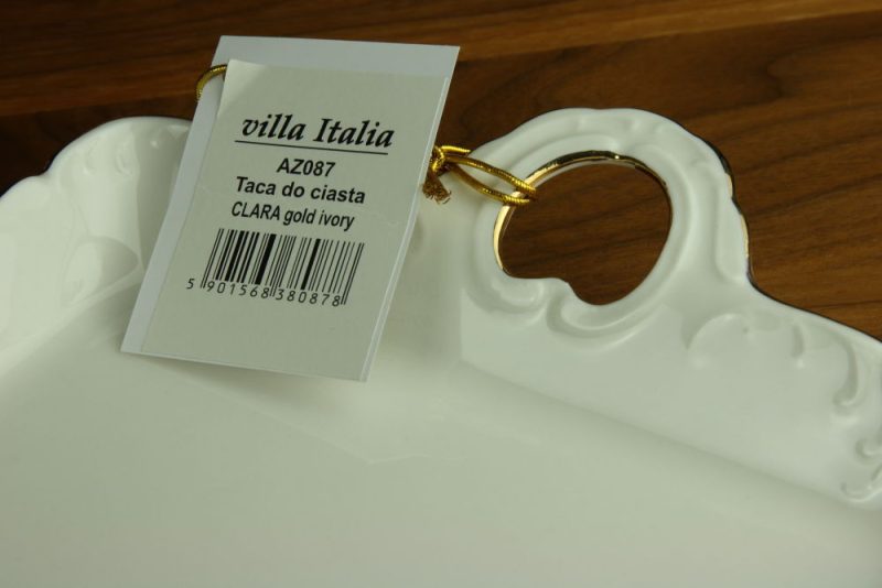 Taca Clara Gold Ivory Villa Italia o wymiarach 30 x 15 cm - obrazek 4