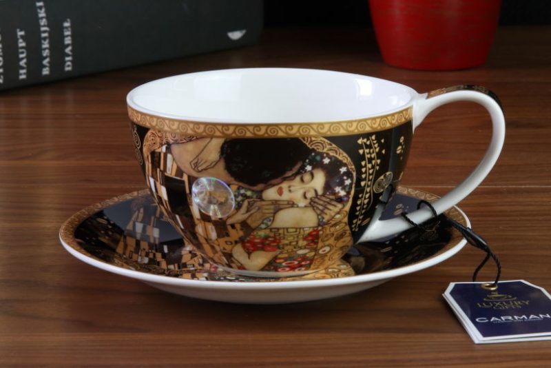 Filiżanka do herbaty Gustav Klimt Pocałunek 532-3211