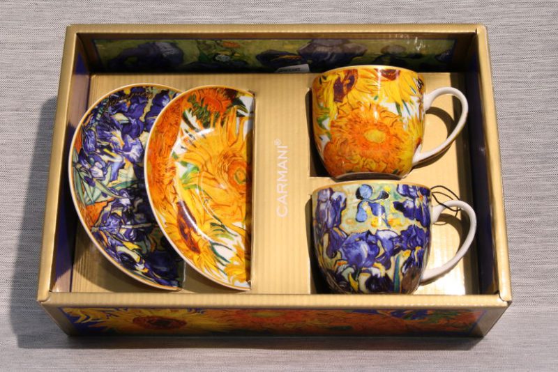 Vincent van Gogh - Irysy i Słoneczniki zestaw 2 filiżanek