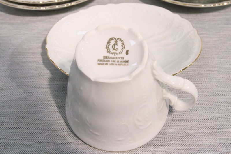 Bernadotte White Gold filiżanka uniwersalna 0,23l + spodek
