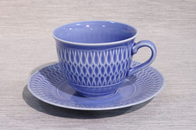 FILIŻANKA ze spodkiem 250 ml Sofia szafirowa LB03
