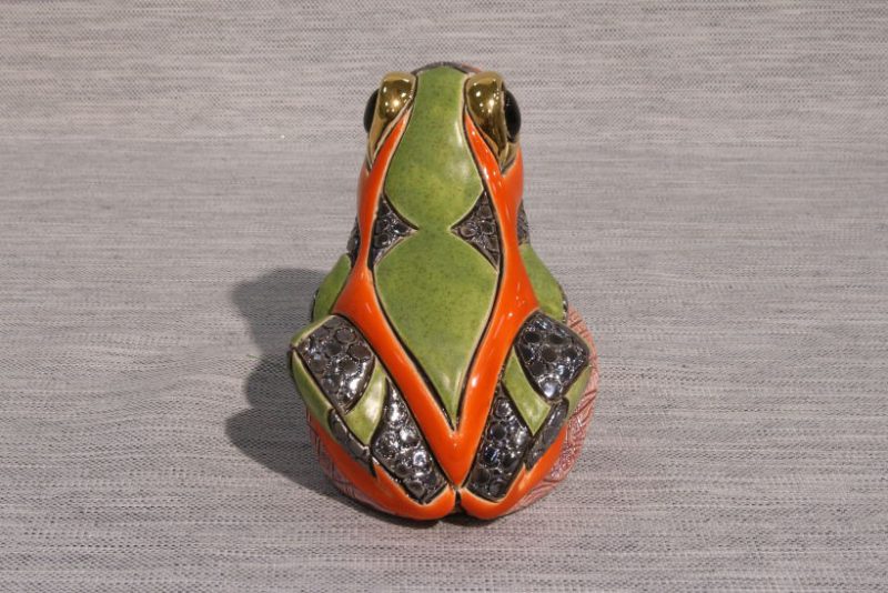 Figurka ŻABA NA LIŚCIU Frog On Leaf
