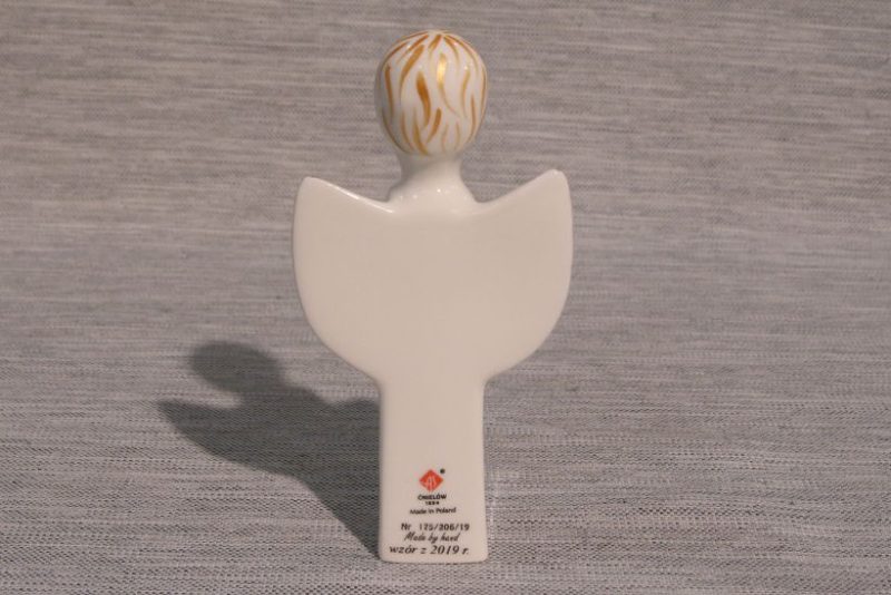 Figurka porcelanowa ANIOŁEK tamburyn AS Ćmielów