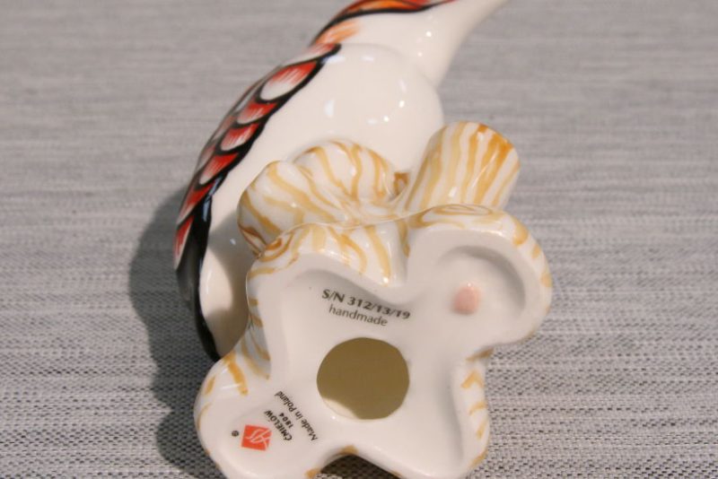 Figurka porcelanowa Dzięcioł AS Ćmielów
