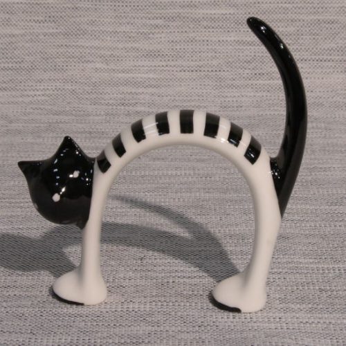Figurka porcelanowa Kotek Smiejący się AS Ćmielów