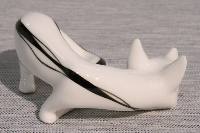Figurka porcelanowa Lis skradający się mały AS Ćmielów