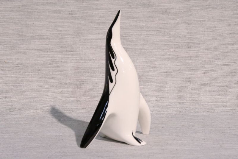 Figurka porcelanowa PINGWIN DUŻY czarnobiały AS Ćmielów