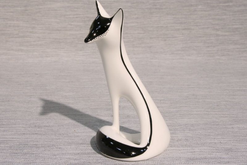 Figurka porcelanowa Siedzący Lis AS Ćmielów