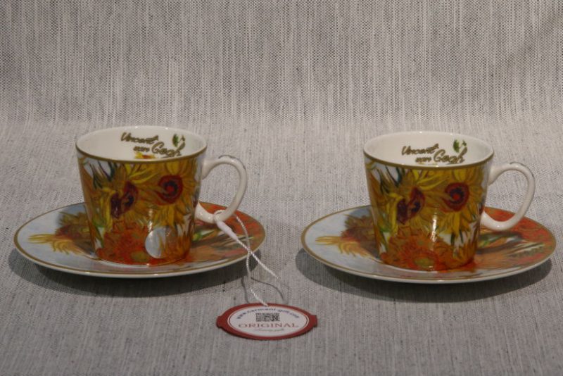 Filiżanki do espresso Van Gogh Słoneczniki
