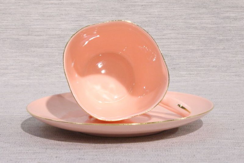 Filiżanka Anna Maria kawa-herbata różowa porcelana