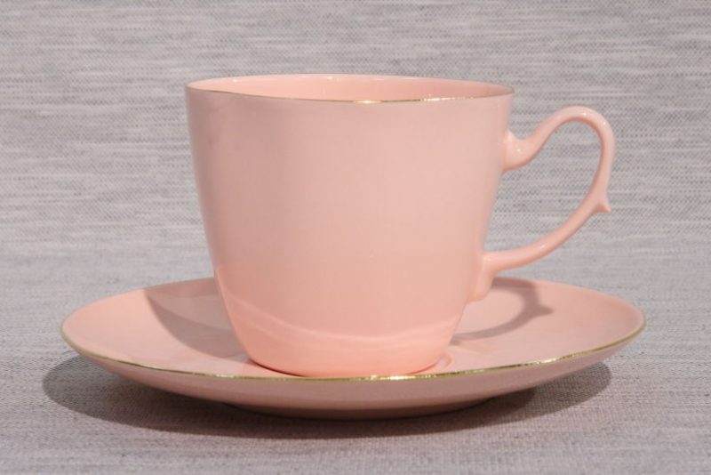 Filiżanka Anna Maria kawa-herbata różowa porcelana