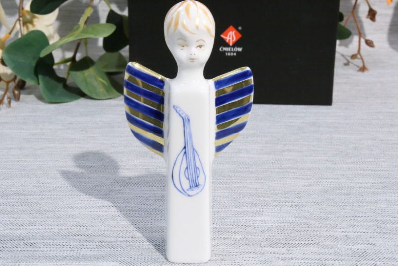 Figurka porcelanowa ANIOŁEK MANDOLINA 2023 r. AS Ćmielów