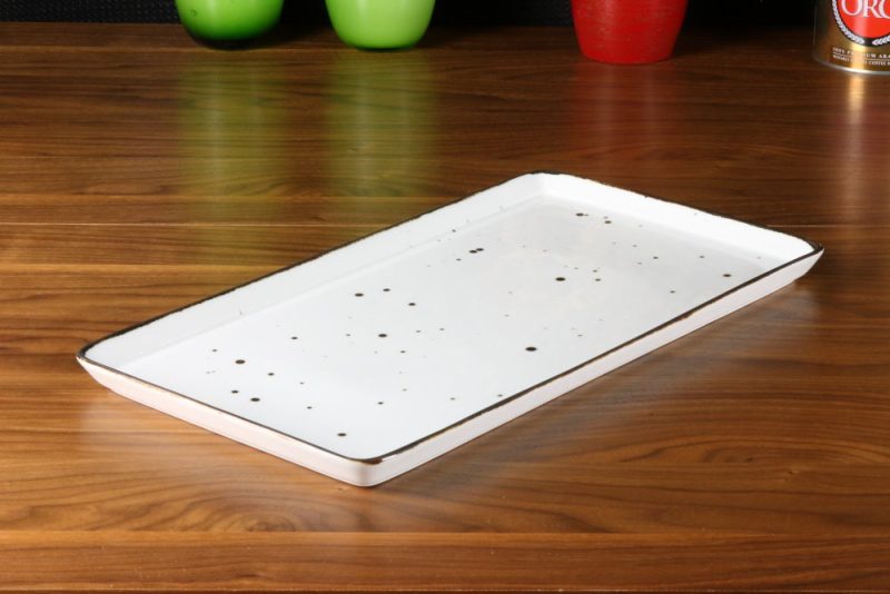 Półmisek prostokątny 38 cm Cottage White Bogucice