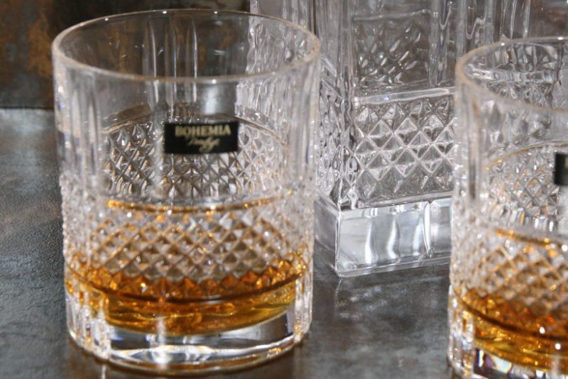 Zestaw do whisky BOHEMIA ELEGANTE karafka i 2 szklanki