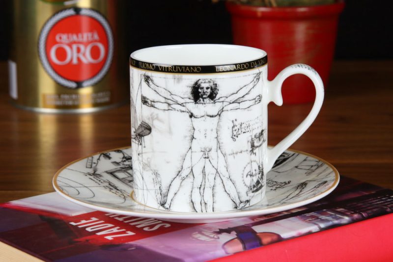 Filiżanka Człowiek Witruwiański Leonard Da Vinci 032-1611 (4)