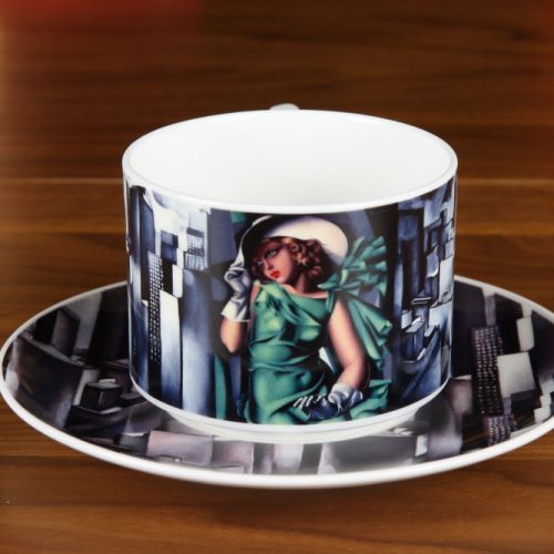Filiżanka Amelia Dziewczyna w Zielonej Sukience - Tamara de Lempicka (1)