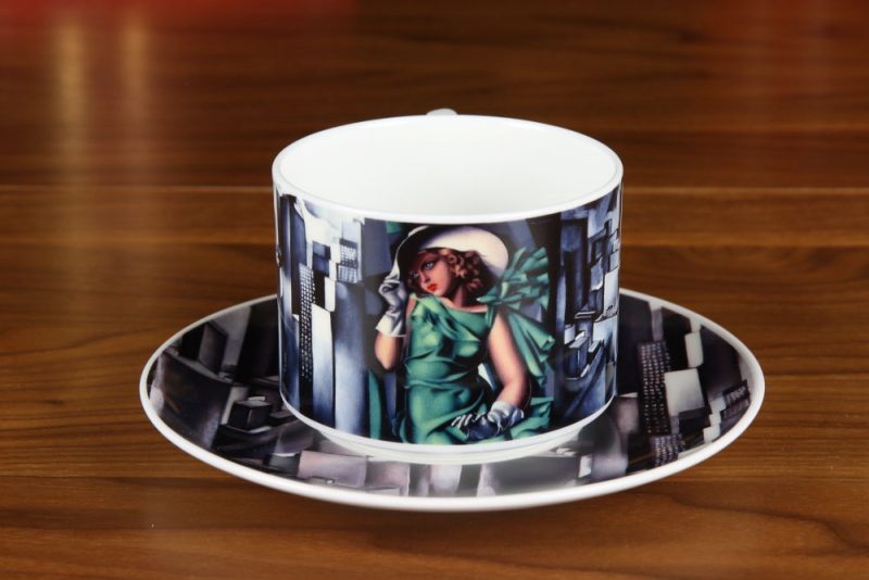 Filiżanka Amelia Dziewczyna w Zielonej Sukience - Tamara de Lempicka (1)