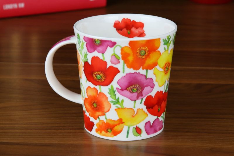 Kubek Lomond Floral Fiesta Poppy - Dunoon o pojemności 320 ml - obrazek 2