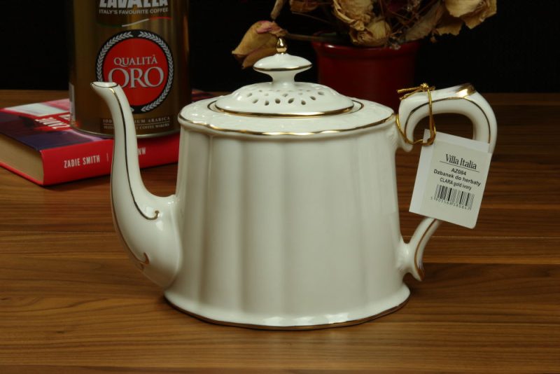 Czajnik Clara Gold Ivory Villa Italia o pojemności 850 ml - obrazek 2