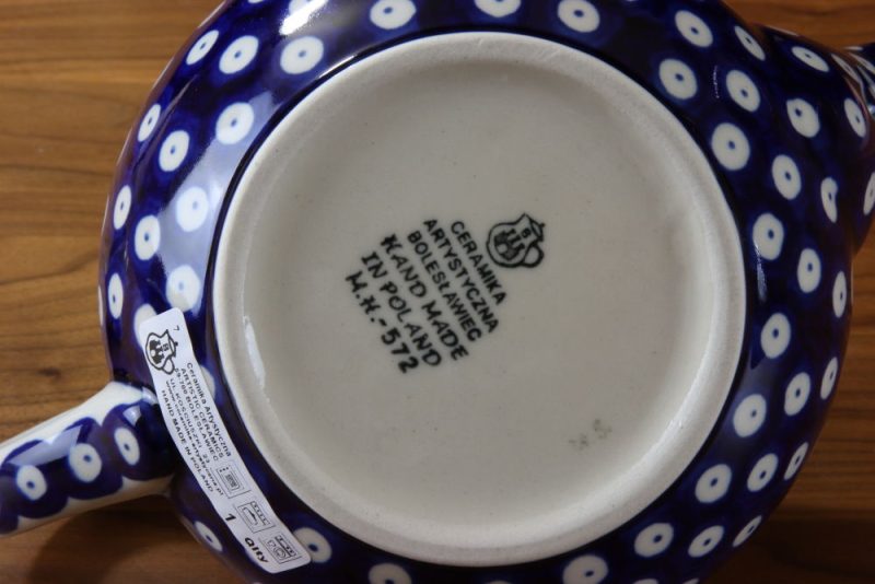 Dzbanek 264 o pojemności 900 ml dekoracja 070AX Bolesławiec - obrazek 4