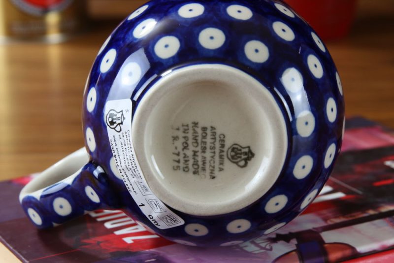 Kubek 070 obły dekoracja 070AX o pojemności 300 ml Bolesławiec - obrazek 3