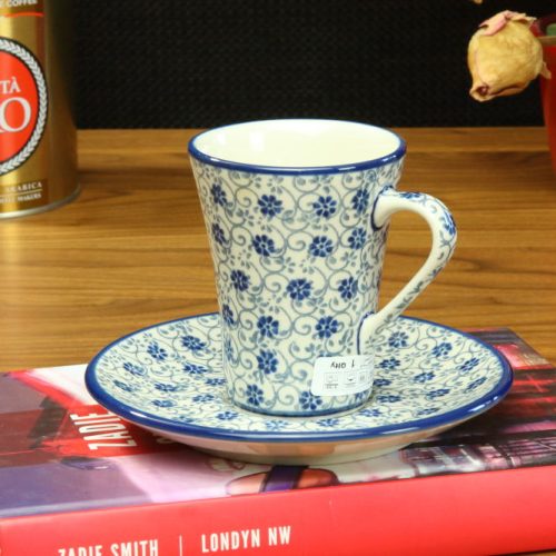 Filiżanka F70 ze spodkiem dekoracja 2068X Bolesławiec