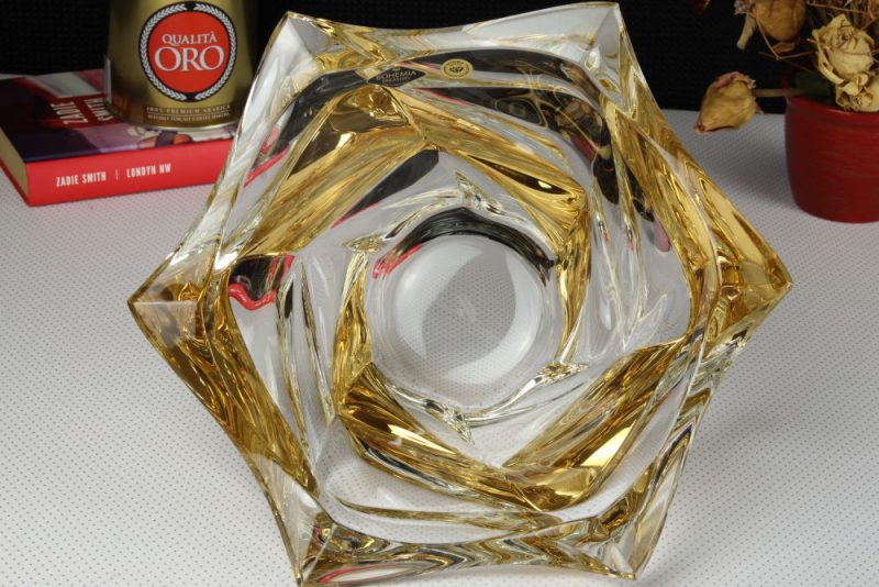 Misa kryształowa Flamenco Belt Gold 295 mm Bohemia - obrazek 2