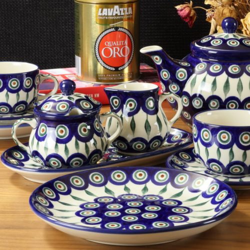 Zestaw do herbaty dekoracja 54X Ceramika Bolesławiec