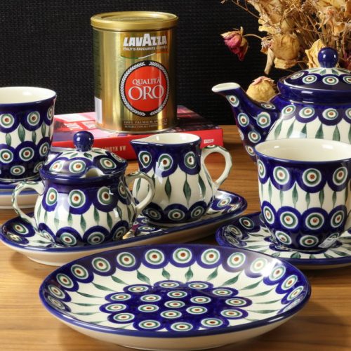 Zestaw do kawy dekoracja 54X Ceramika Bolesławiec