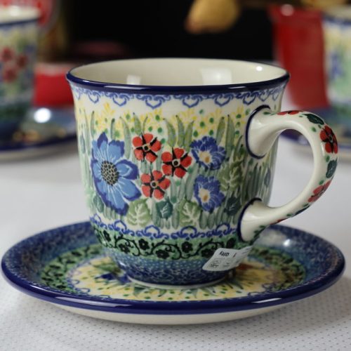 Filiżanka B66 dekoracja U4595 Bolesławiec