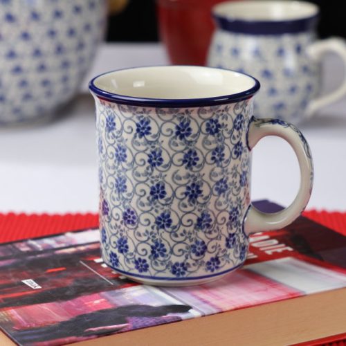 Kubek 236 prosty dekoracja 2068X o pojemności 300 ml Ceramika Bolesławiec