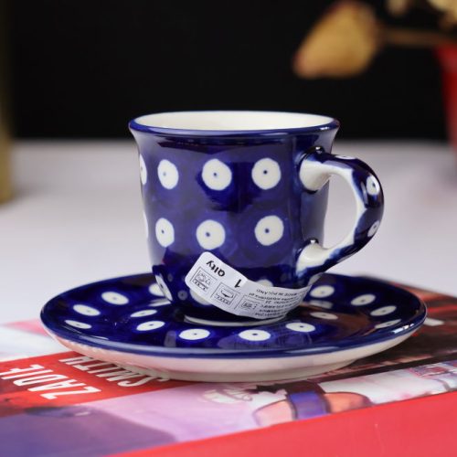 Filiżanka B10 do espresso 60 ml dekoracja 070AX Ceramika Bolesławiec